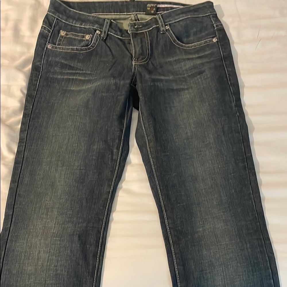Buffalo David Bitton Blue Straight Leg Jeans